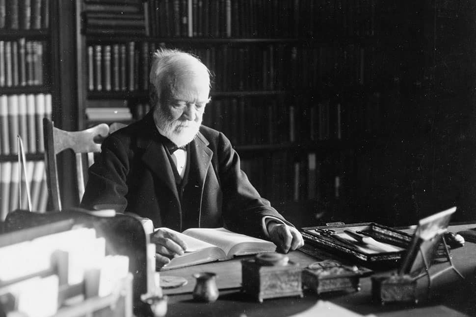 Andrew Carnegie make libraries to spend his Money 